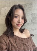 くびれヘア×流れる顔まわり