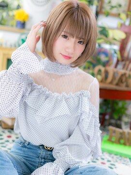 カバーヘア ブリス 上尾西口店(COVER HAIR bliss) 大人かわいいローライト小顔ツヤ感ショートc7上尾20代30代40代