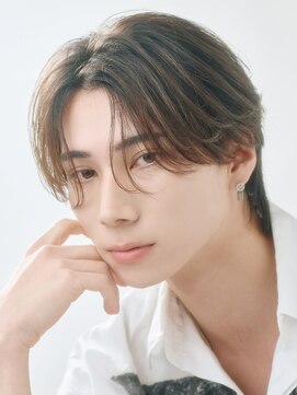 オーシャントーキョー 原宿(OCEAN TOKYO) ニュアンスパーマフェザーパーマセンターパートブラウン