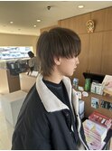 マッシュウルフ/ベージュカラー/透明感カラー