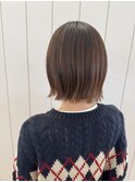 透明感ベージュショートボブ◎透明感カラー