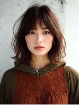 アンドレイ 表参道(andrey)&nbsp;着物ヘア/ダークアッシュ/ミディアムレイヤーカット/表参道