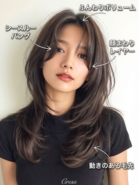 クレス(Cress) 小顔顔周り診断/髪質改善/大人カラー/レイヤーカット/縮毛矯正