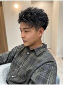 ＊メンズカットフェザーツイストスパイラル