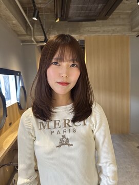 ジュベ(juve.) 大分ミディアムロング顔周りレイヤーカット髪質改善カラー