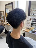 八戸メンズパーマ　ショートパーマ