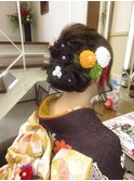 波ウェーブ×ちりめん細工でかわいく◎