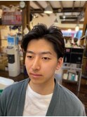 ツーブロナチュラルパーマ☆ちょいモテアップバング女子ウケヘア
