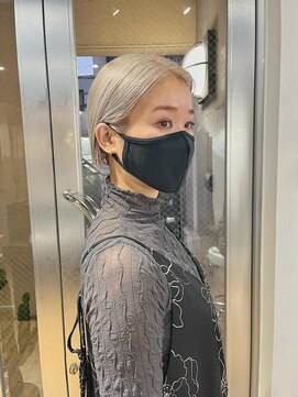 アルカナ 明治神宮前原宿(ARCANA) ミニボブ　ホワイトベージュ　ホワイトグレージュ