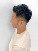 サイドスキンフェード×アップバングソフトモヒカン【新大阪】