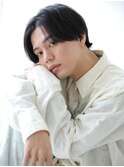 #韓国マッシュ #センターパート男子#黒髪ストレート