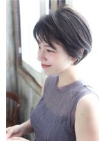 グランアージュ 柏西口店(grandage)&nbsp;大人可愛い20代30代40代黒髪前下がりショートボブ丸みショートS2