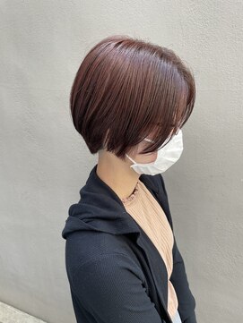 シアン(CYAN) #透明感#pink#led#short