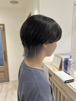 ラボヌールヘアー 宇都宮店(La Bonheur hair) メンズウルフ×ホワイトアッシュ♪【宇都宮駅/インナーカラー】