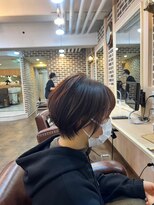 ロク 白楽(rocu)&nbsp;前髪/マチルダボブ/ピンクベージュインナー/グレージュ[白楽駅]