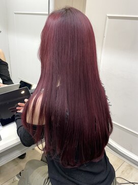 シーン(seen) 【くびれヘア×ワインレッド】