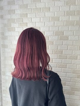 ヘアサロン キュー(hair salon Q) 春色ピンクカラー