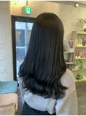 ロング×アッシュブラック