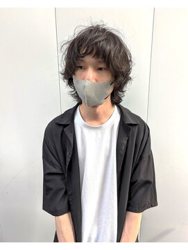 ヒカリス 東三国(HIKARIS) 笑顔溢れる無造作パーマ/ウルフヘア/メンズパーマ