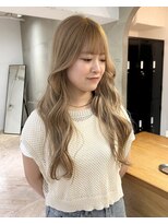 ローレン(LOREN)&nbsp;デザインカラー/レイヤーカット/ウェットヘア/オリーブベージュ