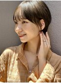 大人可愛い20代30代40代小顔◎マッシュショートボブ透明感カラー