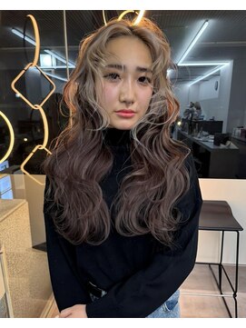 ラ キング(LA KING) メルティ―カラーフェミニンロング似合わせカットマッシュボブ