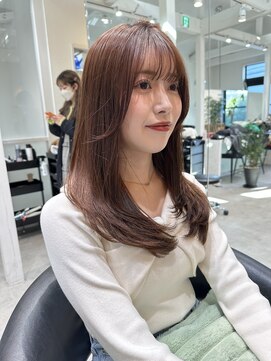 ロンド パルティール 大宮(Lond partir) ウェーブミディアムメルティカラー×レイヤーカット韓国[大宮]
