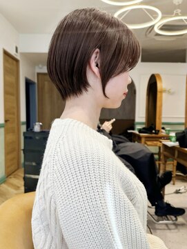 ロンドジェネルーズ 柏(Lond generous) ウェーブミディアム似合わせカットメルティカラーショート/柏柏