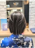 【EIGHT 豊崎】お客様スタイル…グレージュ×ミニボブ…