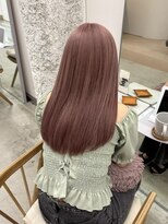 リル(re'll)&nbsp;《花屋併設》ピンク ベージュ　［酸性ストレート/ヘアセット]