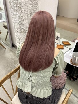 リル(re'll) 《花屋併設》ピンク ベージュ　［酸性ストレート/ヘアセット]