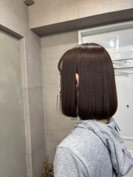 ファビ 渋谷(Fab) くびれヘア/暗めカラー/アプリコットオレンジ/縮毛矯正