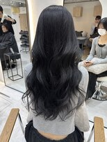 ジーナ 博多筑紫口(Zina)&nbsp;地毛風ブルーグレージュ × 艶巻き髪！【福田れん】博多美容室