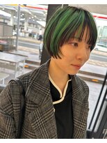 スノッブエモア(SNOB emoi)&nbsp;ショート　ハイライト　アンブレラカラー　デザインカラー