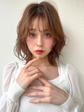 カバーヘア ブリス 大宮西口(COVER HAIR bliss) ボブパーマ/オレンジブラウン/ニュアンスパーマ小顔カットp大宮