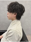 MEN’S HAIR/波巻きツイストスパイラル/リバースセンターパート