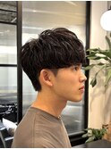 シャドウパーマ/束感/ニュアンスパーママッシュ波巻きスパイラル