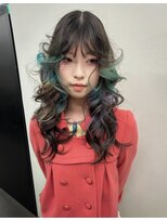 ヌル 原宿店(Null) セクションカラー/ルーツカラー/ブリーチデザインカラー/ウルフ