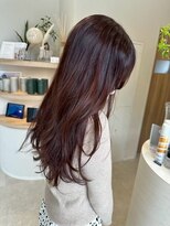 ベル サウス(BHEL south) 津市ロングレイヤーカットハッシュカット透明感カラー重めロング