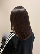 ニシオギ ヴォイス 西荻窪店(nishiogi voice)&nbsp;髪質改善ストレートでツヤ感まとまるセミロング