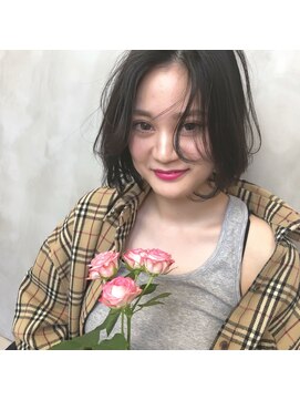 エリンヘア(ELIN hair.) 【ELIN】　シアーブラック　レイヤーボブ　2