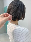 bob(ミニマムボブ、グラデーションカラー、前下がりボブ)