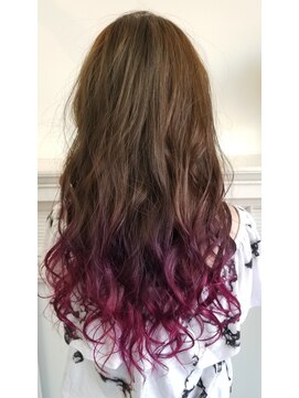 セットアップ 倉敷中庄店(SET-UP) パープル&ピンクグラデーション