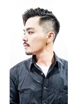 フジヤマ バーバー ショップ(FUJIYAMA BARBER SHOP)&nbsp;ソフトツーブロック  くせ毛風パーマ フェザーマッシュad