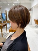 ♪前下がりショートボブハンサムショートカット上手い錦糸町ケア