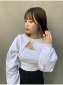 髪質改善*デザインカラーミディボブ*美髪【Zina 札幌大通】