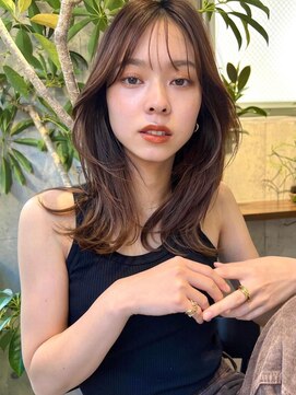 サイン 表参道(SIGN) ザクザクレイヤーカット巻き方簡単ミディアムロング韓国表参道