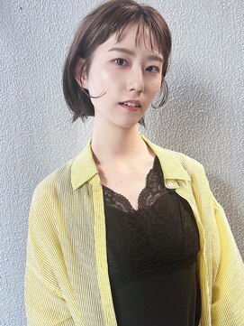 ラウンジ モリオ イケブクロ(Lounge MORIO Ikebukuro) 【morio池袋】ワイドバング前上がりショートボブ♪