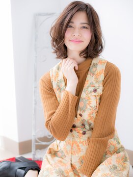 アルバハナレ 横浜(αlba HANARE) 関内/髪質改善/マロンベージュ×ふんわりカールボブパーマh