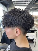 ツイストスパイラルメンズスペインカールメンズマッシュ万代